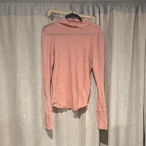 Free People Dusty Rose Long Sleeve Top